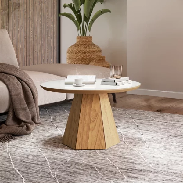 Mesa de Centro - Base Hexagonal