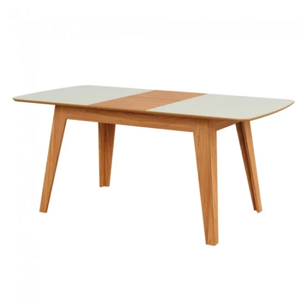 Mesa de Jantar - Extensível / 6 Lugares / Lisboa Off White/Freijó