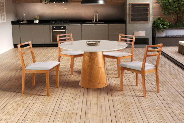 Sala de Jantar - Mesa Orion com Cadeira Noa