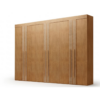 Roupeiro Lucca 6 Portas e 6 Gavetas - 100% MDF - 2.35 X 2.73 X 0.56 - Naturale