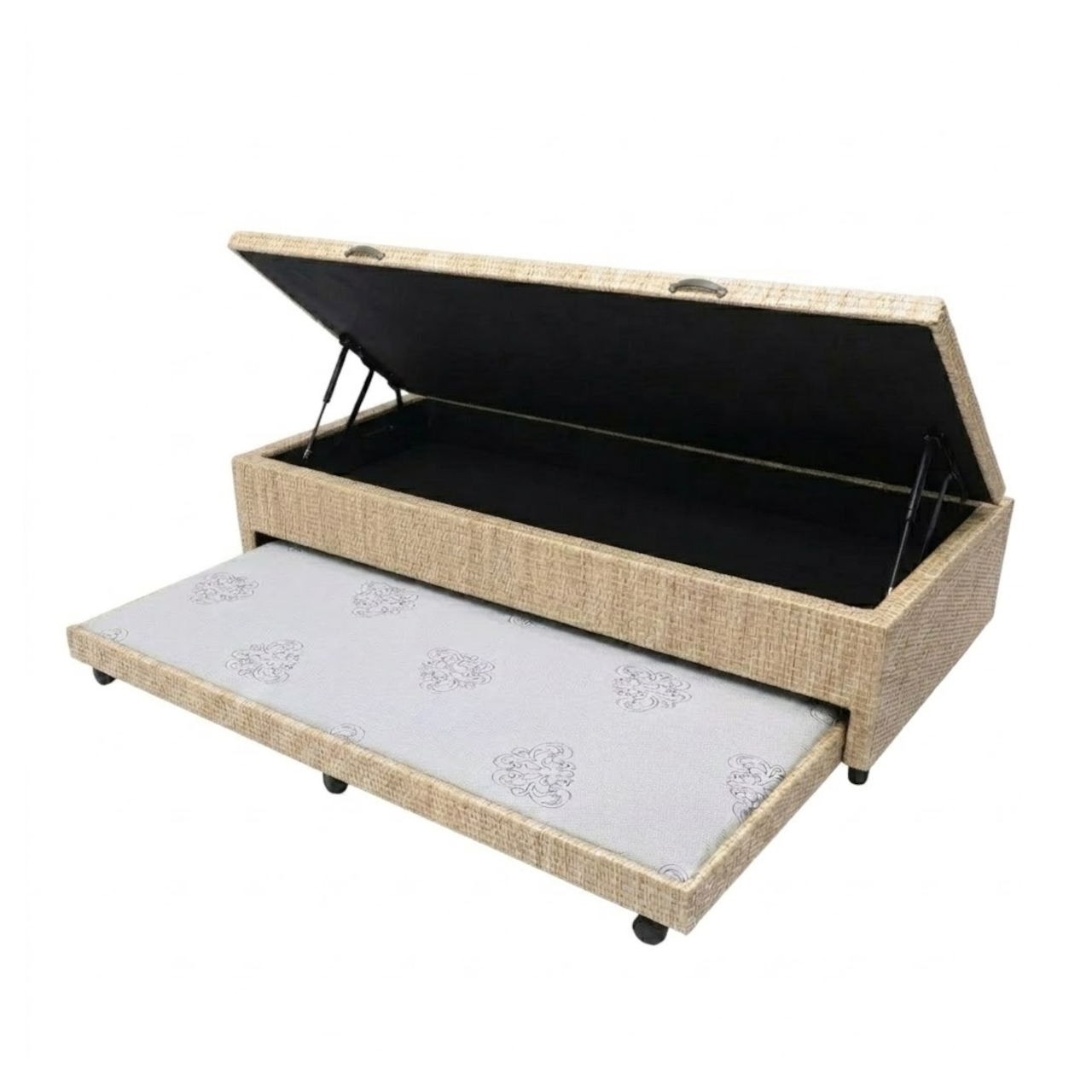 BOX BAU NATURE ELITE COM AUXILIAR- SOLTEIRO