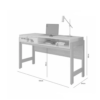 ESCRIVANINHA LIZ 1350X780X540MM-PES EM MDF