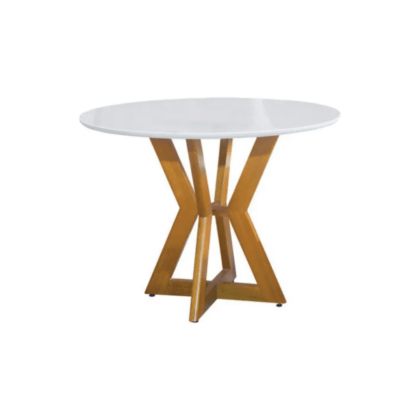 Mesa de Jantar de Madeira Maciça - Ibiza-1,20x0,80m - Mel Off White