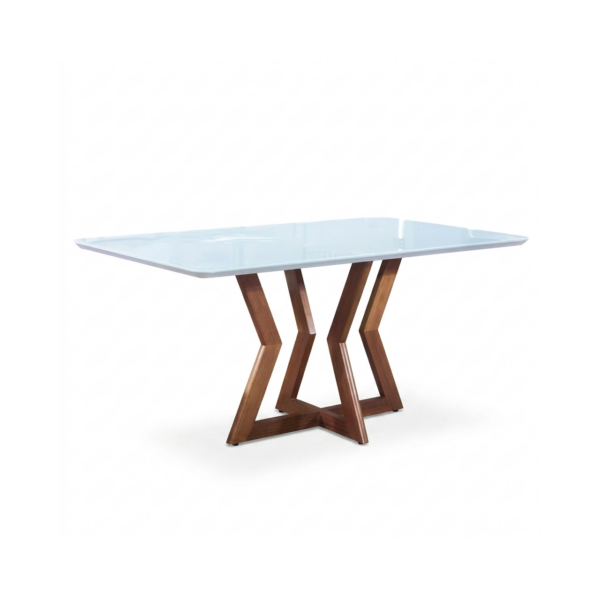Mesa de Jantar de Madeira Maciça - Ibiza-1,20x0,80m - Mel Off White