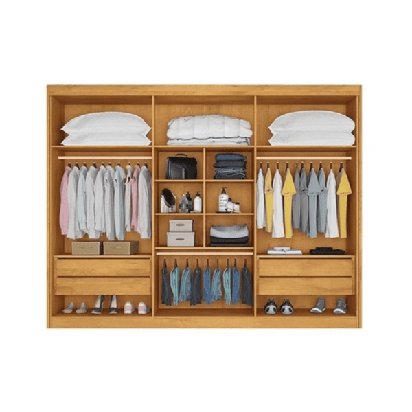 ROUPEIRO ALBA PLUS 6 PTS - 4 GAV - 100% MDF - 2.43 X 2.37 X 0.55