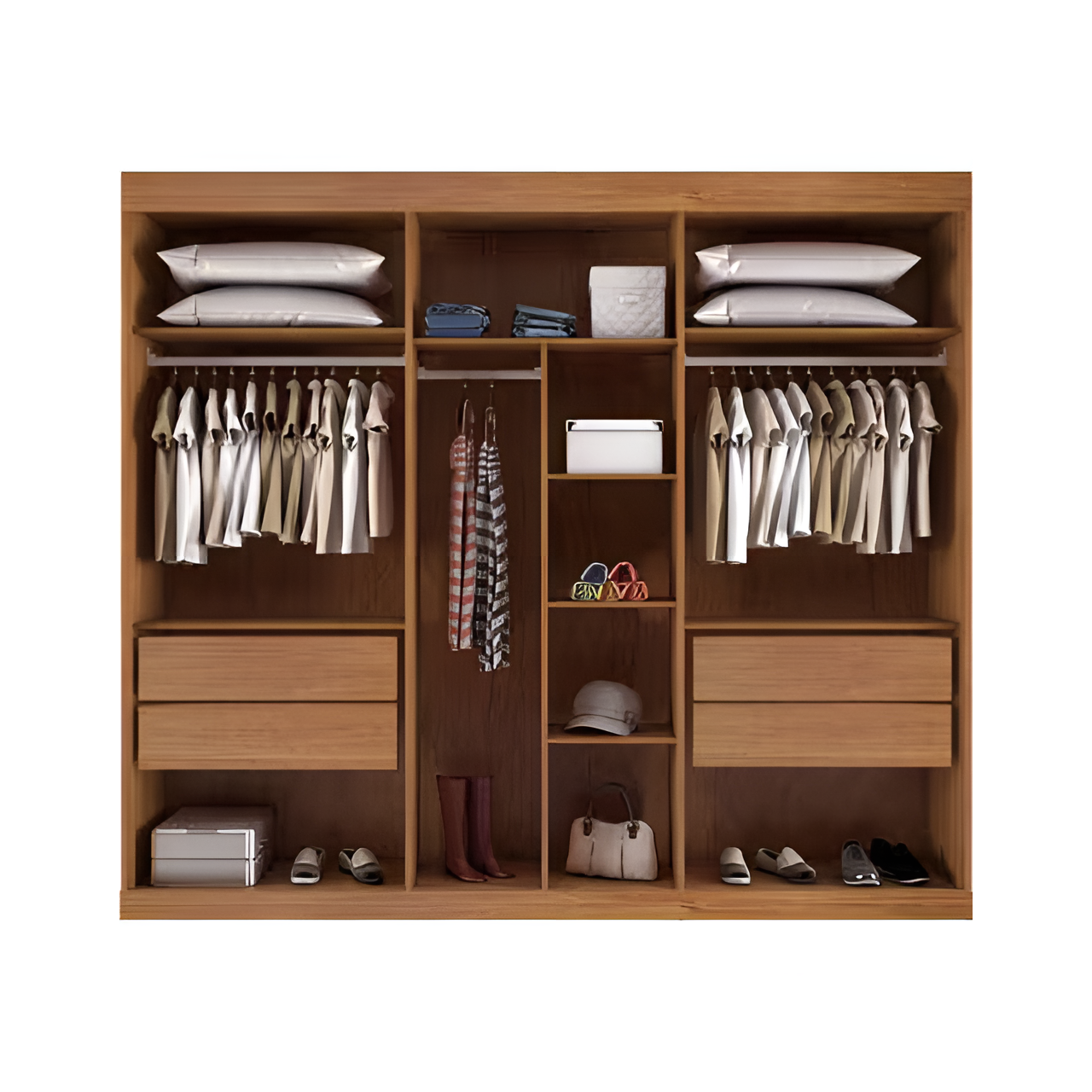 ROUPEIRO CAPRI 3 PTS - 4 GAV - 100% MDF - C/ 1 ESP - 2.30 X 2.21 X 0.56