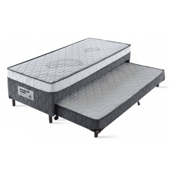 CAMA BOX COM AUXILIAR VITTA D-28 SOLTEIRO 1.88X0.88X0.52 CM