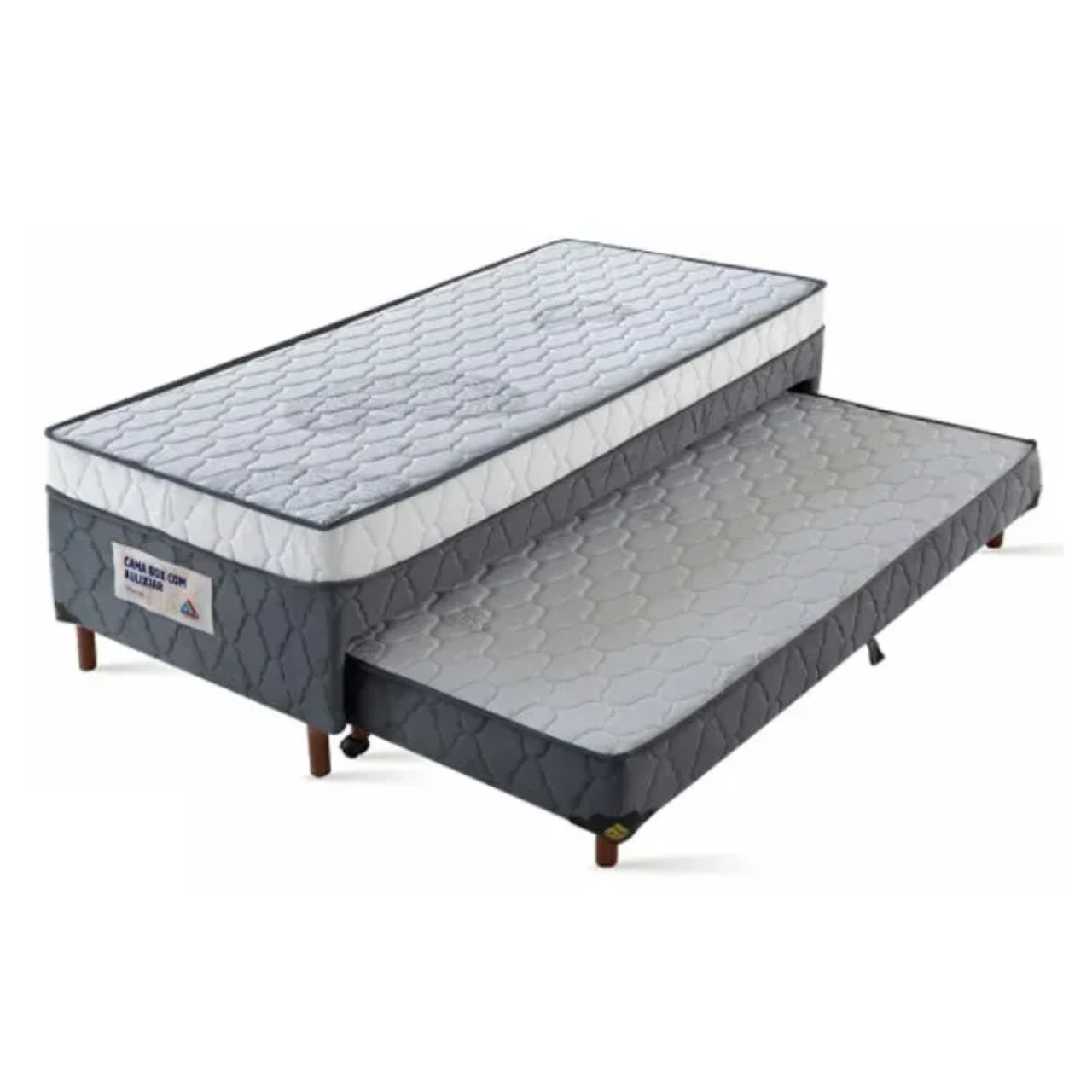 CAMA BOX COM AUXILIAR VITTA D-28 SOLTEIRO 1.88X0.88X0.52 CM