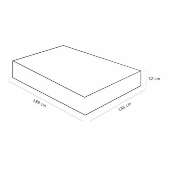COLCHAO SLEEP KING CASAL 1.88 X 1.38 X 0.32 MOLAS ENSACADAS