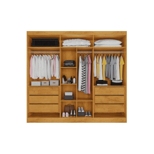 ROUPEIRO OXFORD 6 PTS - 6 GAV - 4PTS RIP - 100% MDF - 2.35 X 2.10 X 0.50