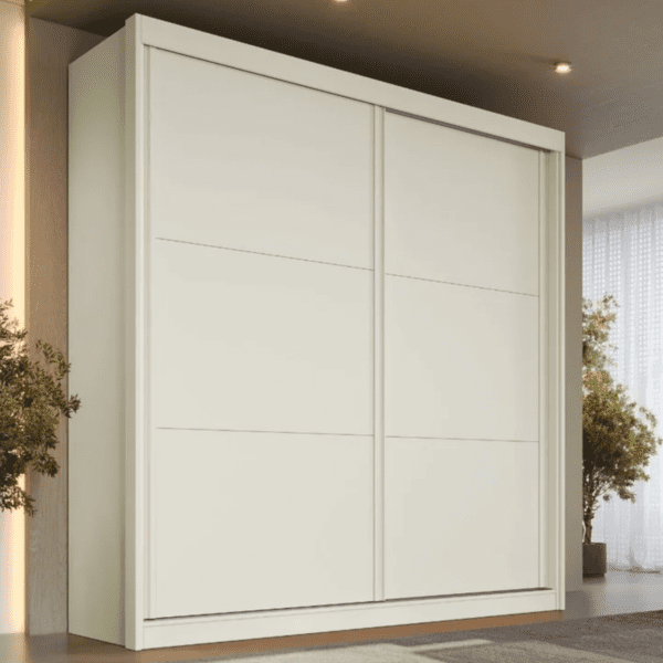 ROUPEIRO MALI 2 PTS CORRER - 3 GAV - 100% MDF - 2.18 X 1.51 X 0.56
