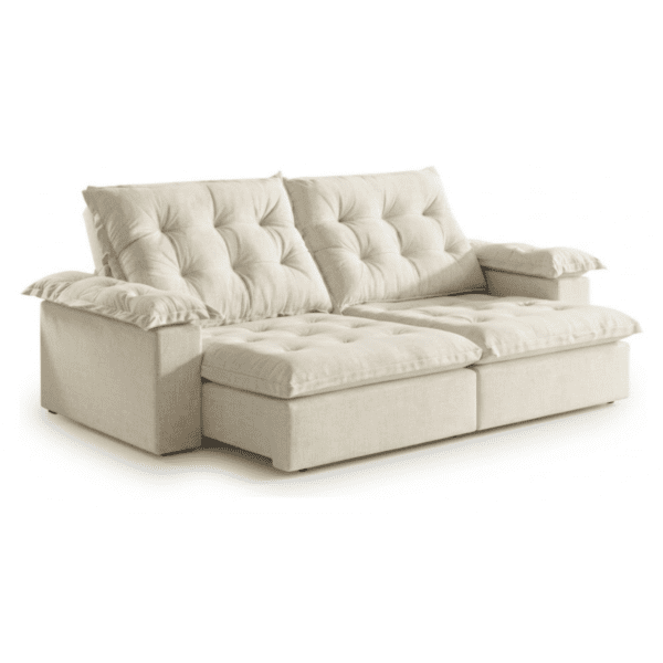 SOFA RETRATIL GENEBRA 2.50M BR 25CM - MOLAS ENSACADAS