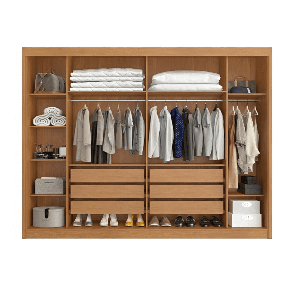 ROUPEIRO ZURICH 6 PTS - 2 RIP - 6 GAV - 100% MDF - 2.32 X 2.44 X 0.53