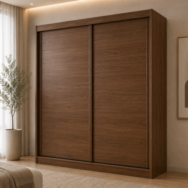 Roupeiro Mali com 2 portas de correr - 100% MDF - 2.18 X 1.51