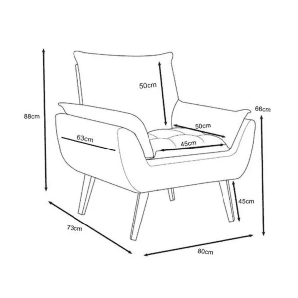 POLTRONA OPALA 1 LUGAR