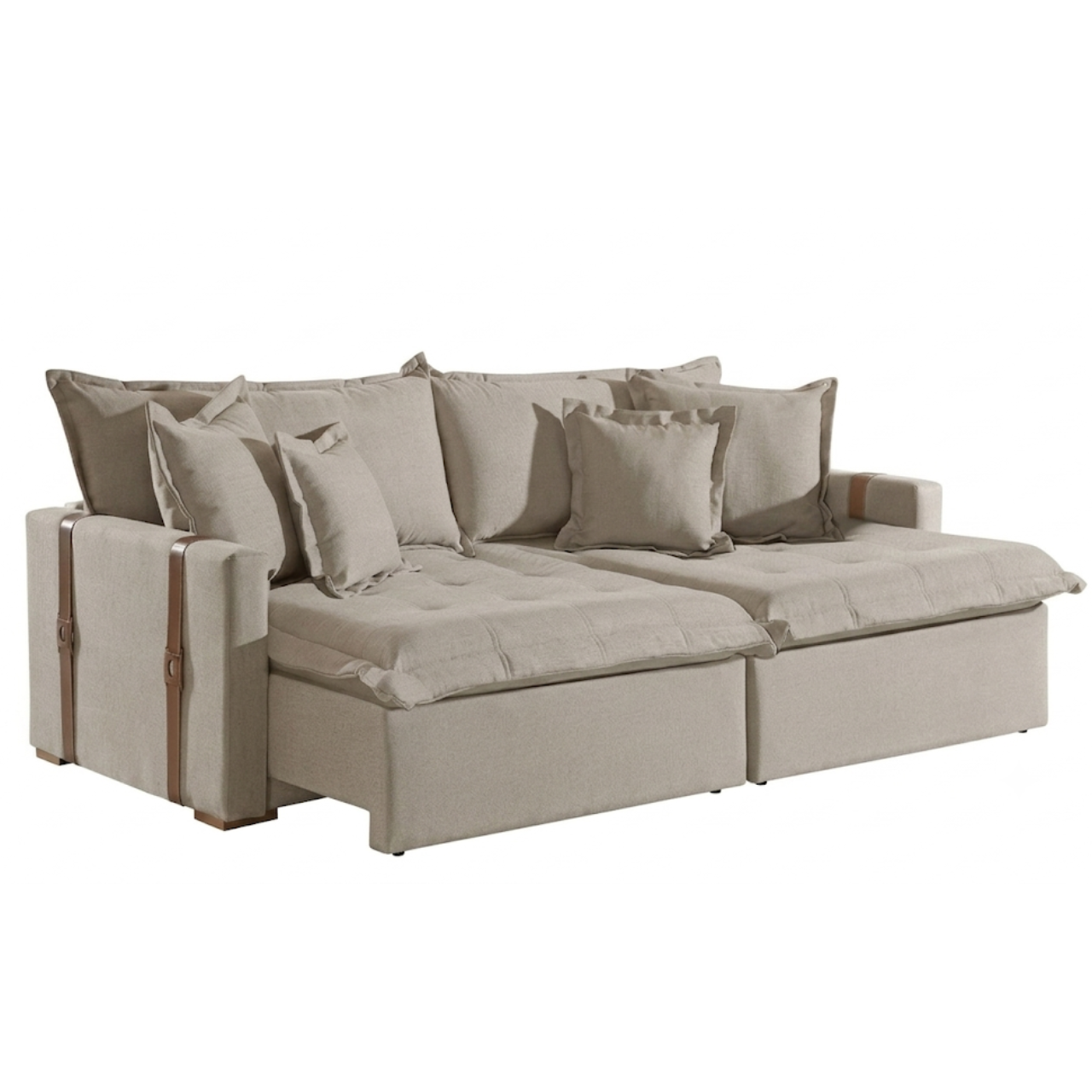 SOFA CAMA MONACO MOD. 1.00M BR 10CM - PILLOW DE 18 CM