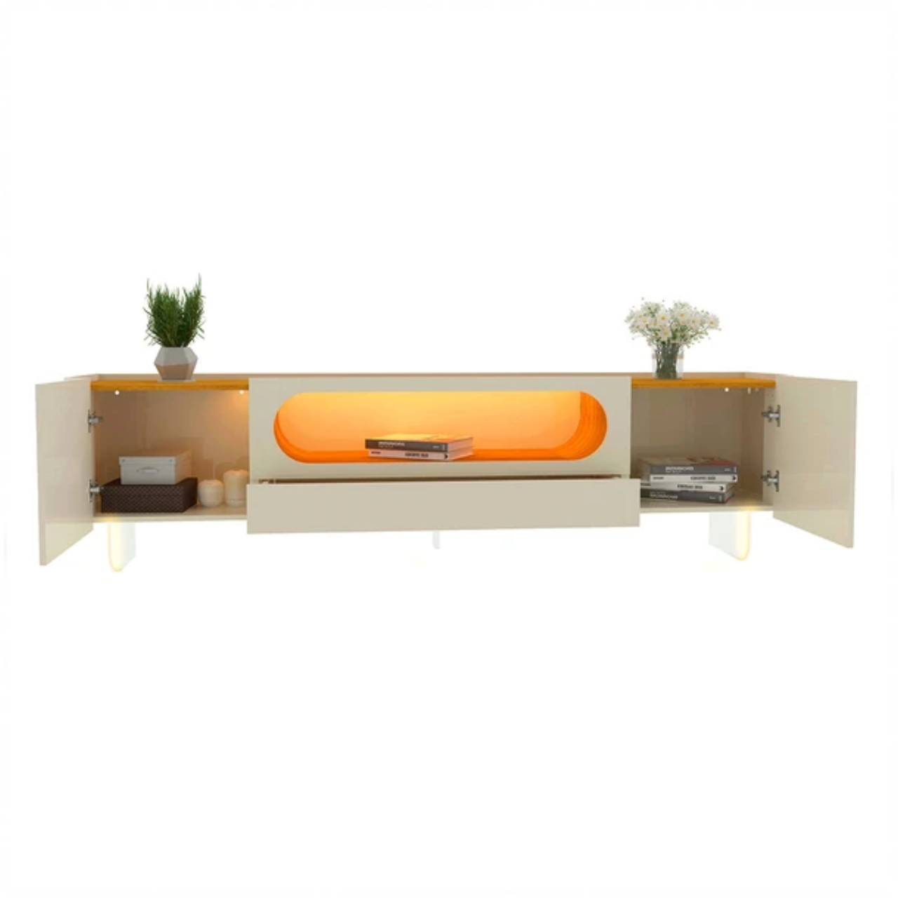RACK NOBRE 2.10M C/LED PES DE VIDRO