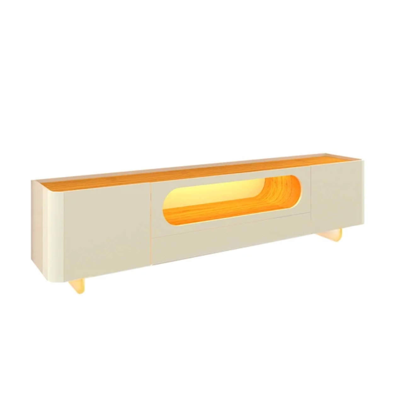 RACK NOBRE 2.10M C/LED PES DE VIDRO