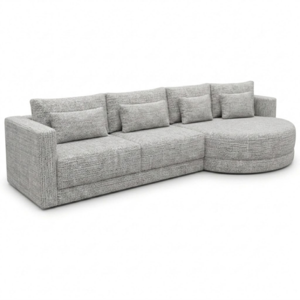 SOFA LAGON 2.65CM - 1 MOD. 1.25CM C/BR LAD. ESQ. - 1 CHAISE LADO DIR. 1.40CM