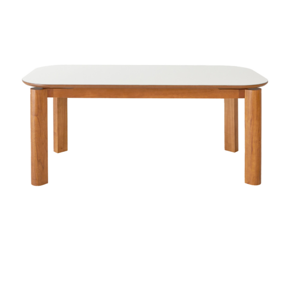 MESA KRV 320 TAMPO DE VIDRO OFF - 1.60 X 0.90 CM