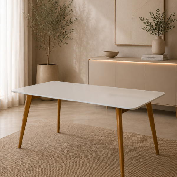 Mesa Slim – Madeira Maciça – 1.80 X 0.90 CM