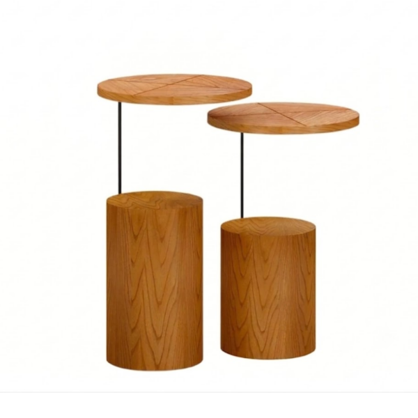 CONJUNTO MESA LIZ LATERAL M 60CM / G 70CM