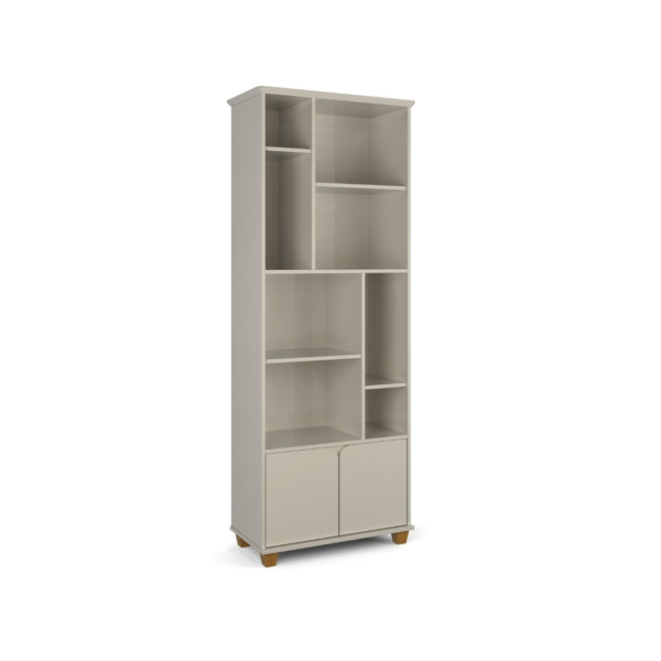 LIVREIRO TAURUS 710 X 1850 X 350 - PES DE MADEIRA MACICA