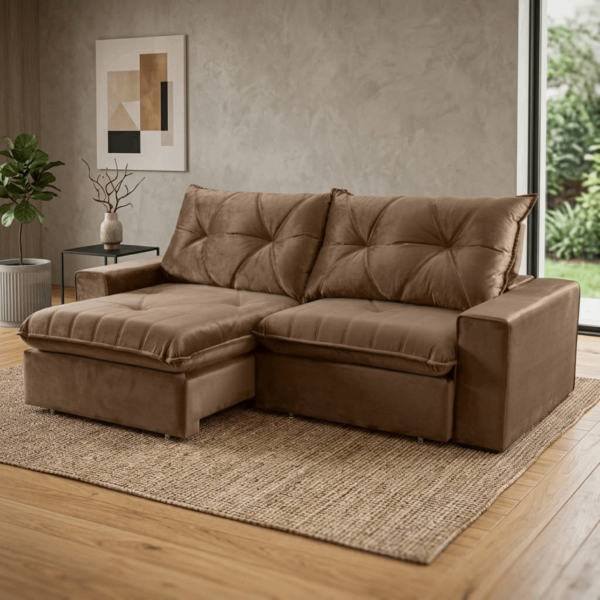 SOFA MARFIM 2.90 CM - BR 25 - MOLAS ENSACADAS - PILLOW DE 20CM