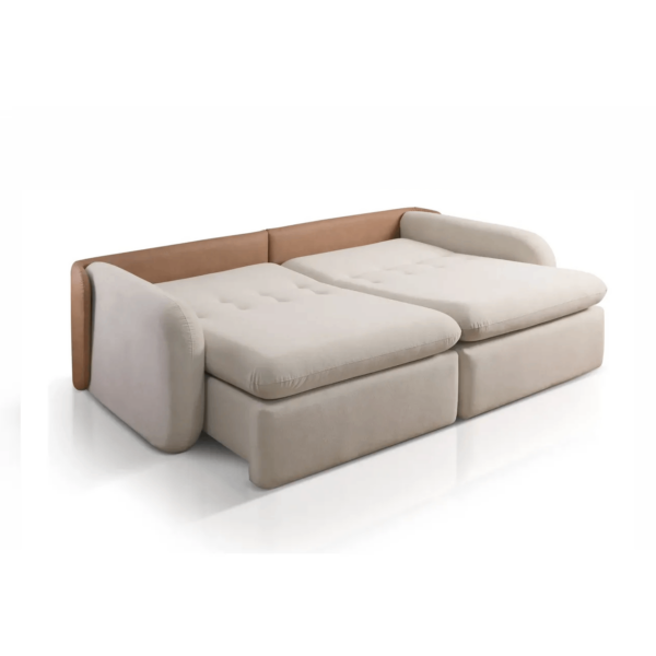 SOFA CAMA VOLPI MOD. 1.00M (DET. COURINO MARROM) BR 15CM