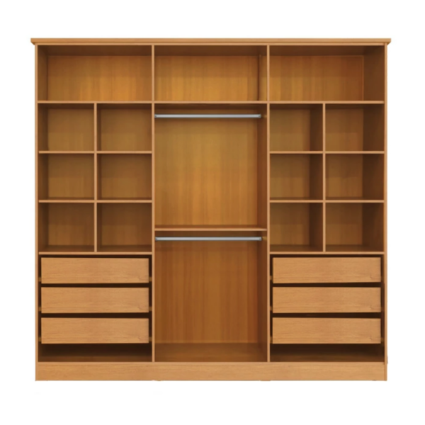 ROUPEIRO BIANCA 6 PTS - 6 GAV. - 100% MDF - 2.20 X 2.30 X 0.47