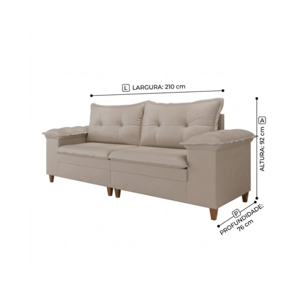 SOFA LIVING BELMONTE 3082 2 LUGARES - 2.10